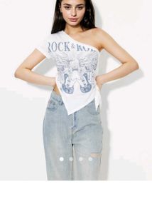 Rock &amp; Roll Savana One Shoulder Tee
