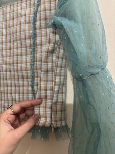 Stylish Sheer Sleeve Top