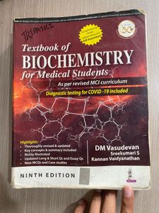 DM Vasudevan Textbook Of Biochemistry