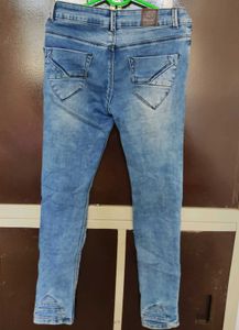 Ribbed Denim Jeans