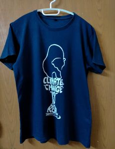 Navy Blue Printed T-Shirt