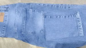Light Wash High Waist Denim Jeans