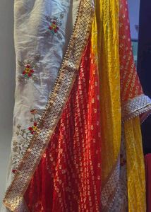 Elegant Embroidered Anarkali Dress With Dupatta