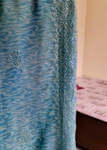 Skyblue  New Saree