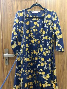 Blue Women A-line Wrap