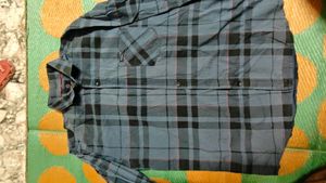 Plaid Print Line Shirt