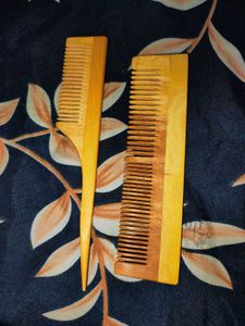 Wooden Hair Comb Set