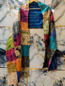 brand NEW KANTHA Patchwork Scarf