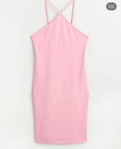 H&amp;M Pink Cotton Dress