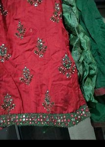 sale Red Embroidered Kurta