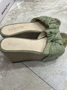 Green Wedge Heels