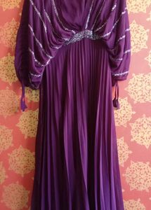 Elegant Purple Ethnic Gown