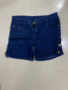 Blue Denim Shorts