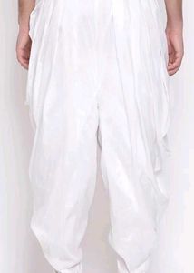 Vastramay Elegant White Dhoti Pant