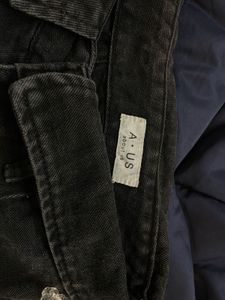 High-Waisted Charcoal Denim Shorts