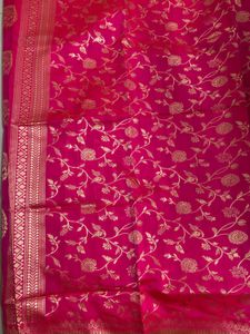 Pink Kanchipuram Banarsi Saree