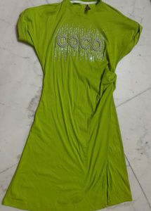 Green Dress with COCO Design