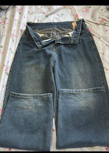 vintage Wide Leg Denim Jeans