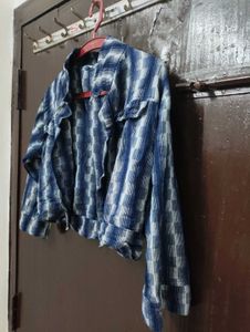Checked Crop Jacket/ shrug over coat🧥
