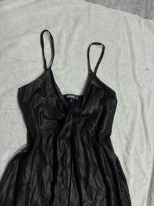 Black Leather Dress