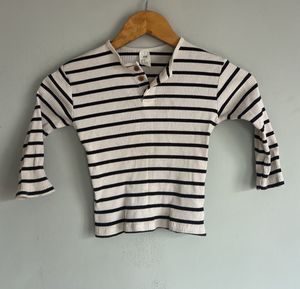 Striped Long Sleeve Top