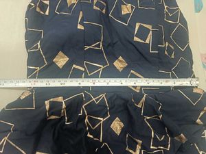 paded Chic Blue Patterned Dress