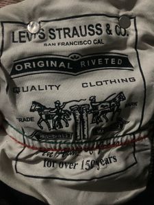 Levis Black Denim Jean Straight Fit
