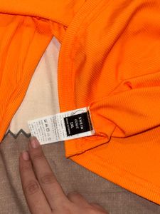 SHEIN Orange Long Sleeve Top