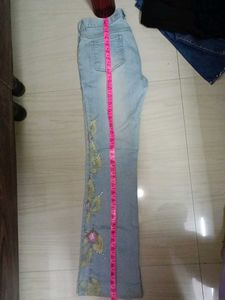 Embellished Flare Jeans