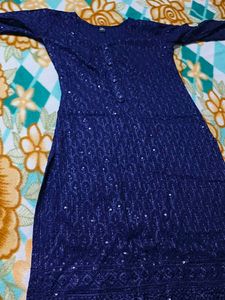 Elegant Navy Blue Kurta