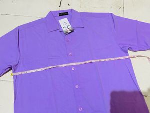Purple Shirt &amp; Shorts Set Men Woman Both