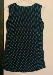 Polka Dot Sleeveless Top