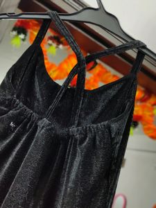 Black Velvet Mini One Piece