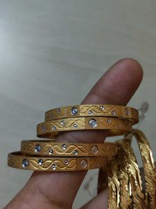 Golden Bangles (Set of 2 and 4)150 rs each