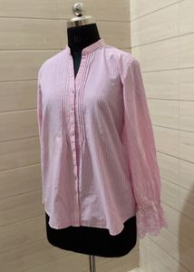 Pintresty 🌸Pink Striped Long Sleeve Shirt