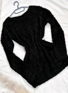 🎁Buy2 Get2 Free Pinterest Bow Fur Black Sweater (