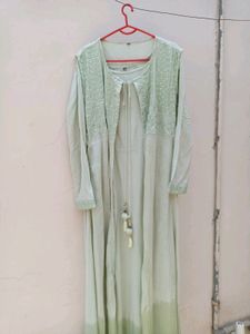 2 Piece Frock And Shrug Set