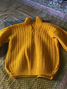 Cute Mustard Corduroy Jumper Dress