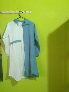 Two-Tone Button Down Shirt