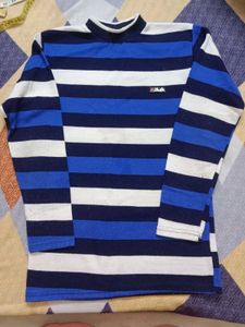 Striped Semi Winter T-Shirt