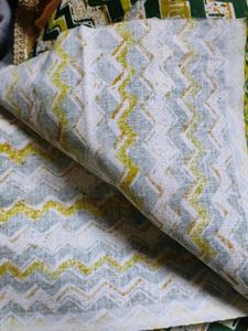 Pure Cotton Fabric Chevron Pattern