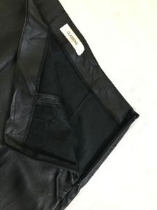 Black Faux Leather Skirt Waist 30
