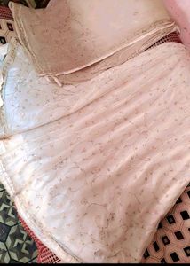 Heavy Beatiful White Lehenga Without Blouse