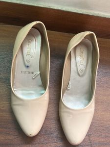 Elegant Beige Heels office or casual wear
