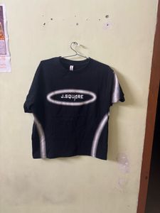 J.Square Black Graphic Tee