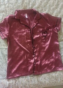 Satin Pajama Top