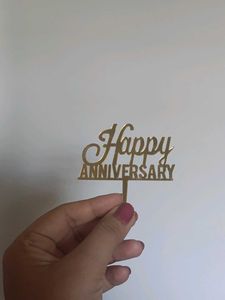 Happy Anniversary Cake Decor
