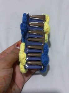 Crochet Flower hair clutcher