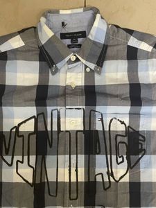 Tommy Hilfiger Plaid Graphic Button-Down Shirt