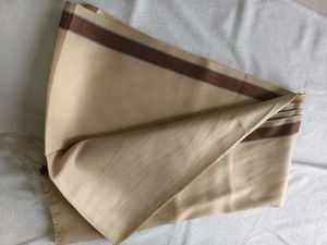 Beige Striped Shawl